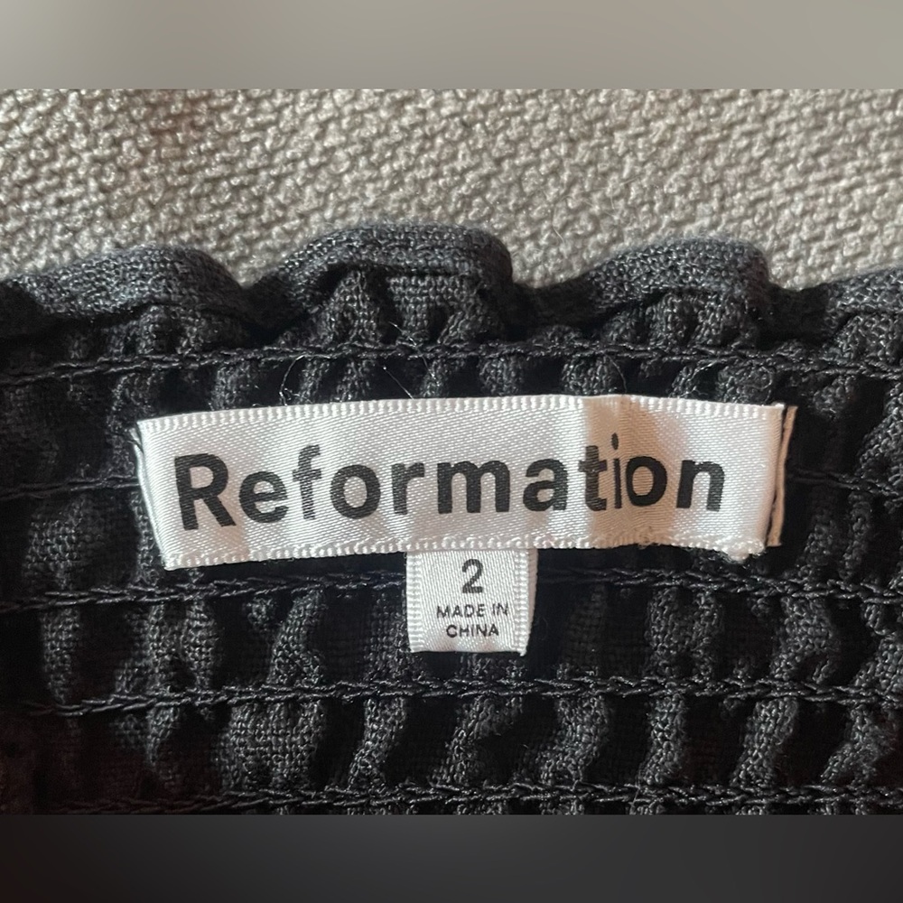 Reformation Black Linen Vecchio Maxi Dress - Picture 13 of 13
